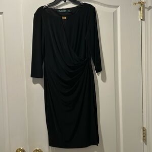 Black Ralph Lauren Surplice Dress